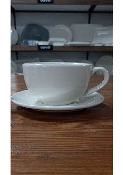 Luxury 4 Parça Rita Serisi Çay & Cappuccino Fincan ve Tabağı 350 cc (RIT05CPFT) 1 Adet fiyatları