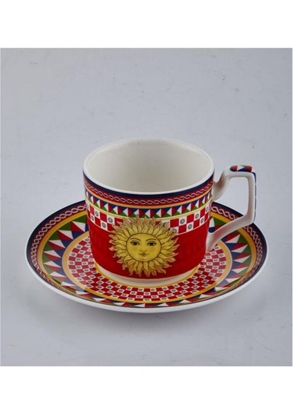 Luxury Sunshine 6'li Kahve Fincanı Seti 13.5x5.5cm 1 Adet