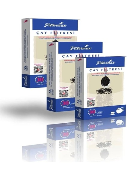 Luxury Doğal Çay Demleme Poşeti Çay Filtresi Büyük Boy 90X170 Tea Filters 3 Pkt 90 Adet 1 Adet