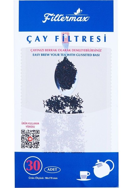 Luxury Doğal Çay Demleme Poşeti Çay Filtresi Büyük Boy 90X170 Tea Filters 3 Pkt 90 Adet 1 Adet
