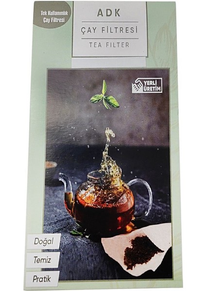 Luxury 100 Lü Büyük Boy 2 Litrelik Çay Filtresi Torbası Demlik Filtre CIN463 1 Adet