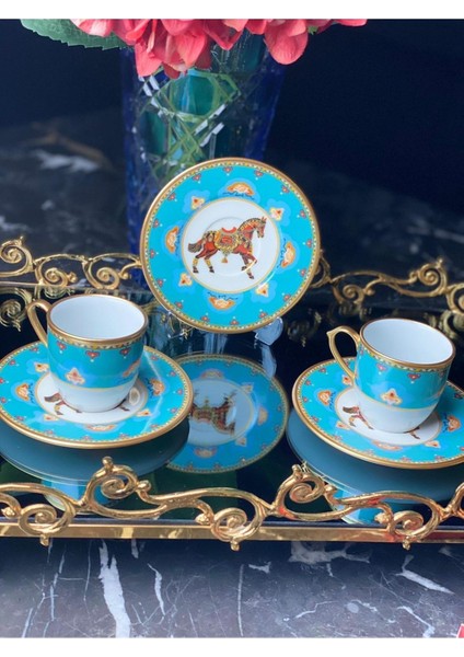 Luxury Semerkand At 2 Li Türk Kahve Fincanı 1 Adet