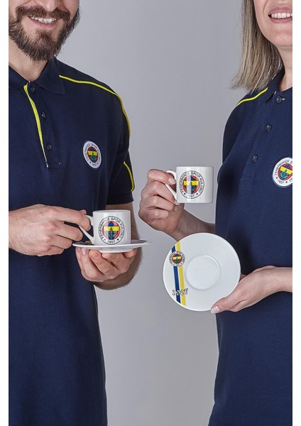 Luxury N3419 Fenerbahçe Lisanslı 1907 2'li Kahve Fincan Takımı FB-ZC076TDS02 1 Adet
