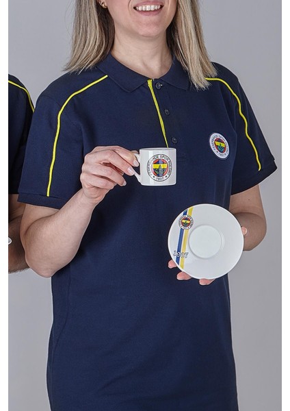 Luxury N3419 Fenerbahçe Lisanslı 1907 2'li Kahve Fincan Takımı FB-ZC076TDS02 1 Adet
