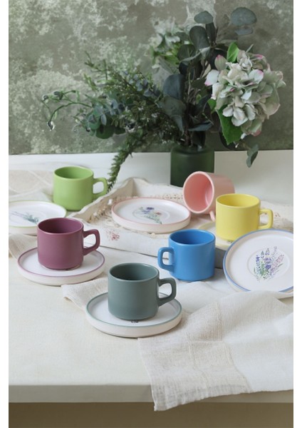 Luxury Elegant Blossoms Stackable Çay Takımı 12 Parça 6 Kişilik 21788-93 1 Adet