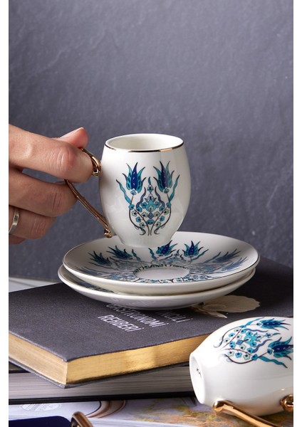 Luxury Iznik 6 Kişilik Kahve Fincan Takımı 80 ml 1 Adet indirimleri