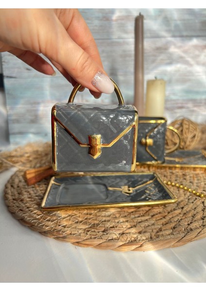 Luxury 2 Kişilik Türk Kahve Fincanı. Çanta Fincan Takımı. 80ML. Hediyelik. 1 Adet