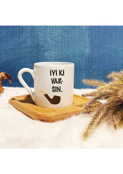 Luxury Iyi Ki Varsın Baskılı Bambu Fincanı 1444-1 1 Adet