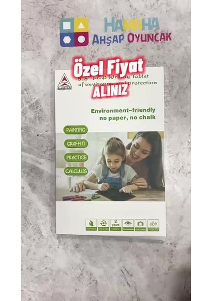 Luxury Çocuklar ve Yetişkinlere Uygun LCD Yazı ve Çizim Tahtası 8.5 Inc 1 Adet fiyatları