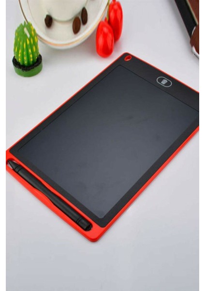 Luxury Writing Tablet LCD 8.5 Inç Dijital Kalemli Çizim Yazı Tahtası Kırmızı Yazı Tahtası 1 Adet