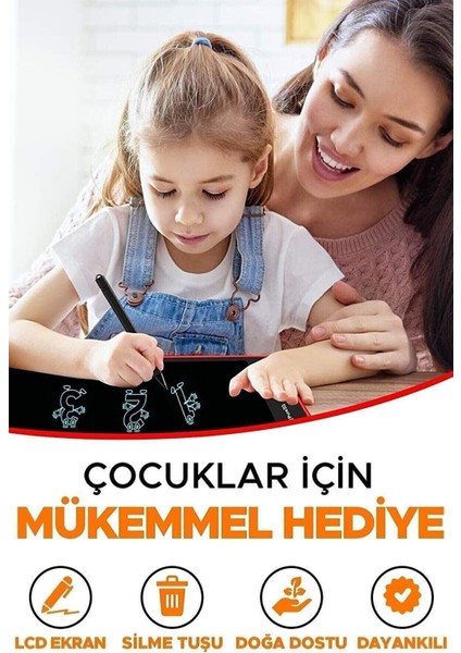 Luxury Çok Renkli Digital Çocuk Çizim Tableti LCD 8.5 Inc Ekranlı ve Bilgisayar Kalemli Grafik Eğitim Tabl 1 Adet indirimleri