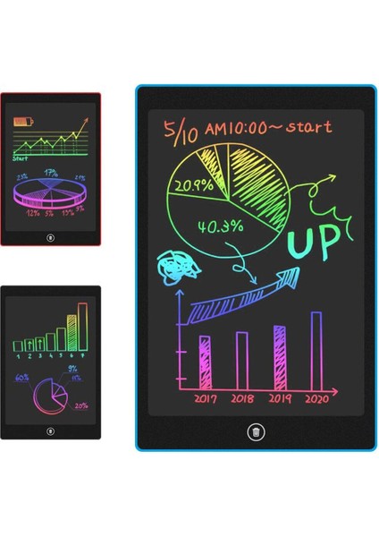 Luxury Hediyelik Renkli Writing Tablet LCD 8.5 Inç Kalemli Çizim Yazı Tahtası Not Yazma Eğitim Tableti 1 Adet