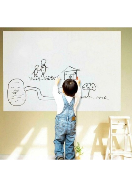 Silinebilir Kalemli Sticker Duvara Yapışabilen Yazı Tahtası 60 x 100 cm