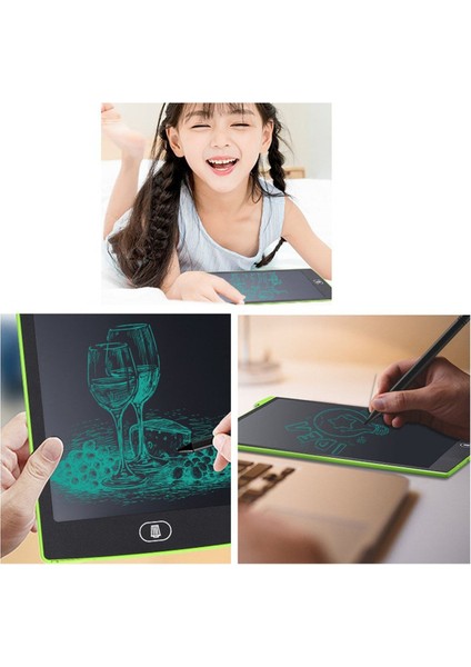 Luxury 8,5 Inç Ekranlı Kalemli Dijital Yazı Çizim Tahtası Not Tutucu Grafik Eğitim Tablet 1 Adet