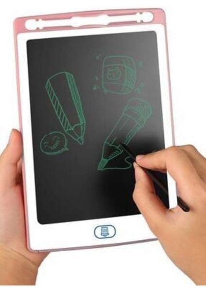 Luxury Grafik Digital Çocuk Yazı Çizim Tableti LCD 8.5 Inc Ekranlı + Bilgisayar Kalemli Tabletpembe 1 Adet