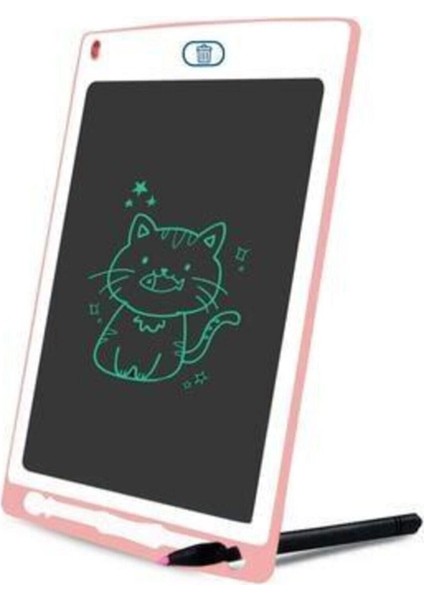 Luxury Grafik Digital Çocuk Yazı Çizim Tableti LCD 8.5 Inc Ekranlı + Bilgisayar Kalemli Tabletpembe 1 Adet