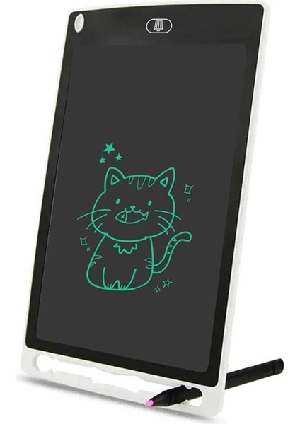 Luxury Dijital Kalemli Çizim Yazı Tahtası Not Yazma Eğitim Tableti Writing Tablet 8,5 Inç Beyaz 1 Adet