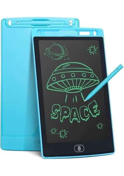 Luxury Dijital Kalemli Çizim Yazı Tahtası Not Yazma Eğitim Tableti Writing Tablet 8,5 Inç Mavi 1 Adet
