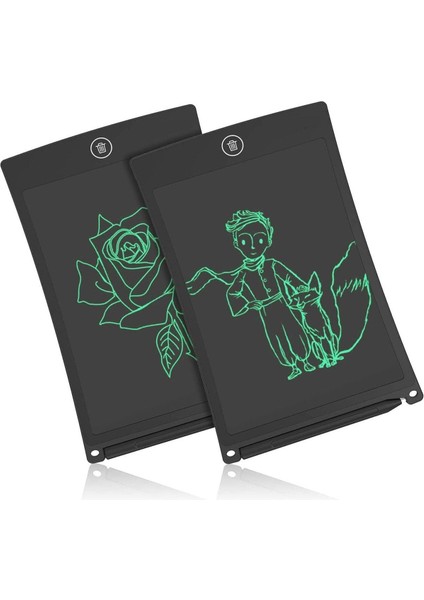 Luxury Siyah Grafik Digital Çocuk Yazı Tahtası Silinebilir 8,5inç Eğitici Tablet 1 Adet Çizim Tableti LCD 1 Adet