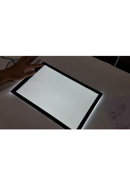 Luxury A4 LED Ultra Ince Animasyon, Çizgi Film, Portre, Dövme Grafik Çizim Tableti 1 Adet