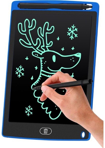 Luxury Dijital Kalemli Çizim Yazı Tahtası Not Yazma Eğitim Tableti Writing Tablet 8,5 Inç Mavi 1 Adet