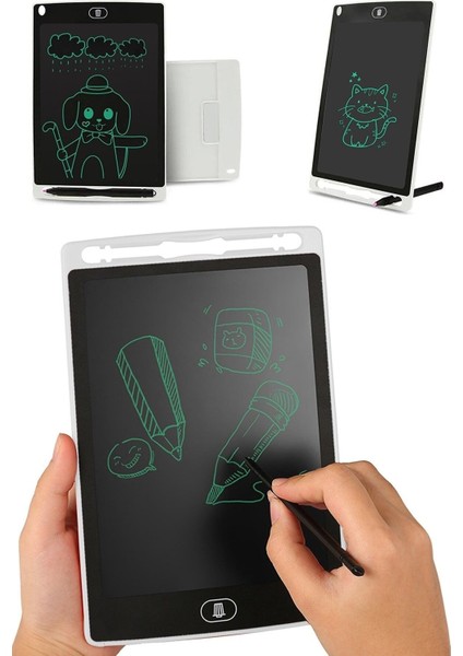 Luxury LCD 8.5 Inç Dijital Kalemli Çizim Yazı Tahtası Writing Tablet 1 Adet modelleri