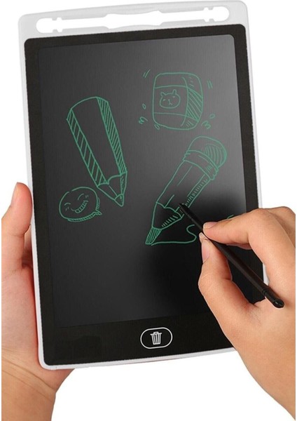 Luxury Dijital Kalemli Çizim Yazı Tahtası Not Yazma Eğitim Tableti Writing Tablet 8,5 Inç Beyaz 1 Adet