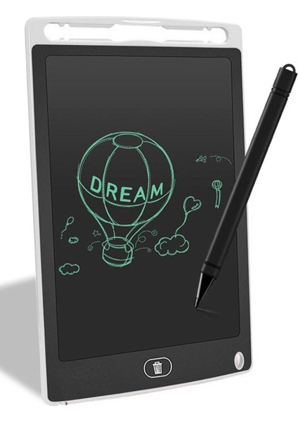 Luxury Dijital Kalemli Çizim Yazı Tahtası Not Yazma Eğitim Tableti Writing Tablet 8,5 Inç Beyaz 1 Adet