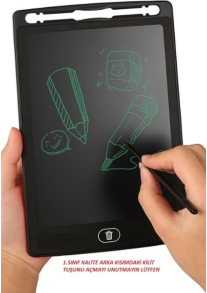 Luxury Grafik Digital Çocuk Yazı Tahtası Çizim Tableti LCD 8.5 Inc Ekran Grafik 8.5 Inç Ekran J.b 1 Adet