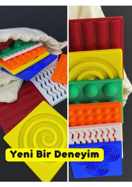 Luxury Duyusal Renkli Kareler Organik Eşleştirme Oyunu Motor Beceri Eğitici Oyuncak 1 Adet