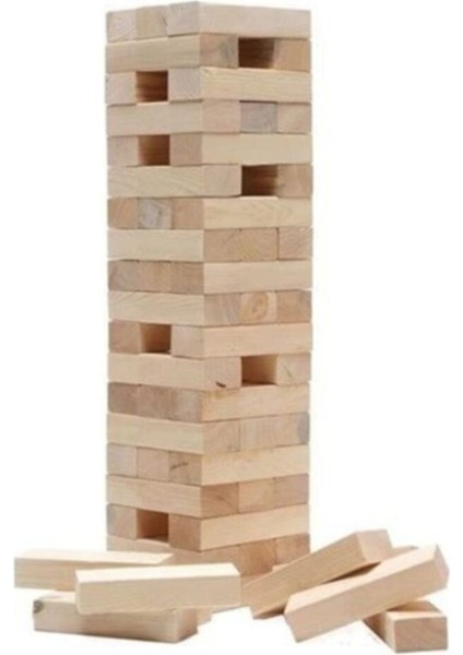 Luxury Cezalı Jenga 54 Parça Denge Oyunu 1 Adet