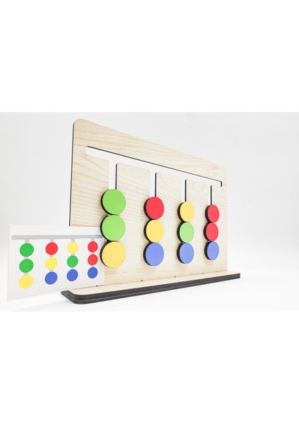 Luxury Montessori 4 Renk Rubik Abaküs Zeka Oyunu + 25 Oyun Kartı 1 Adet fiyatları