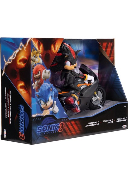 Luxury Sonic 3 Shadow Aksiyon Figür ve Motorsiklet 42406 1 Adet