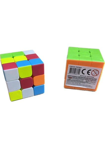 Luxury Vardem Neon Renkli Magic Cube 3X3X3 Zeka Küpü 1 Adet