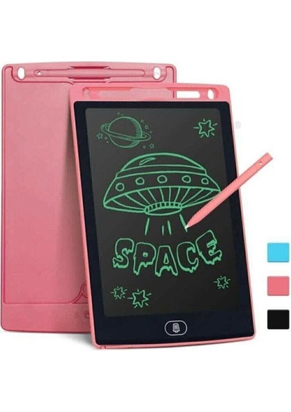 Luxury Dijital Kalemli Çizim Yazı Tahtası Not Yazma Eğitim Tableti Writing Tablet 8,5 Inç Pembe 1 Adet