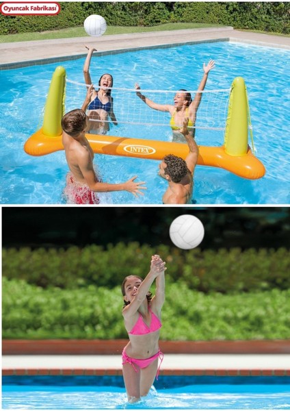 Luxury Şişme Havuz Voleybol Seti Havuz Için Voleybol Oyun Seti 239X64X91 cm 1 Adet fiyatları
