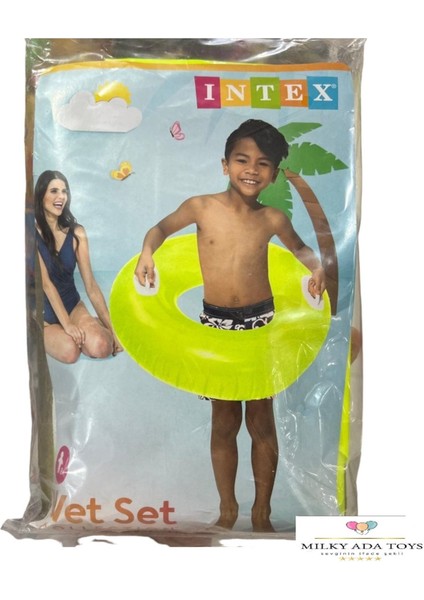 Luxury Wet Set Collectıon Şişme Parlak Simit 76 Cm/30'' 3 2 Renk 8+ 1 Adet