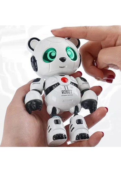 Luxury Akıllı Panda Söylediklerini Tekrar Etsin Ses Kayıt Edip Konuşan Şarjlı Oyuncak Robot 1 Adet