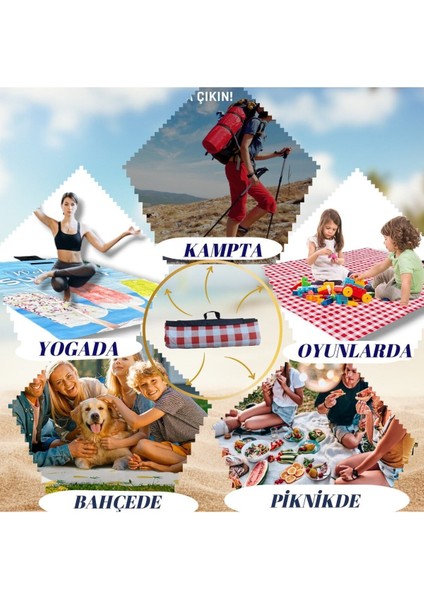 Luxury Vision Plaj Matı, Plaj Havlusu, Oyuncakları, Kamp Matı, Piknik Örtüsü, Su Geçirmez, Kum Yapışmaz,15 1 Adet