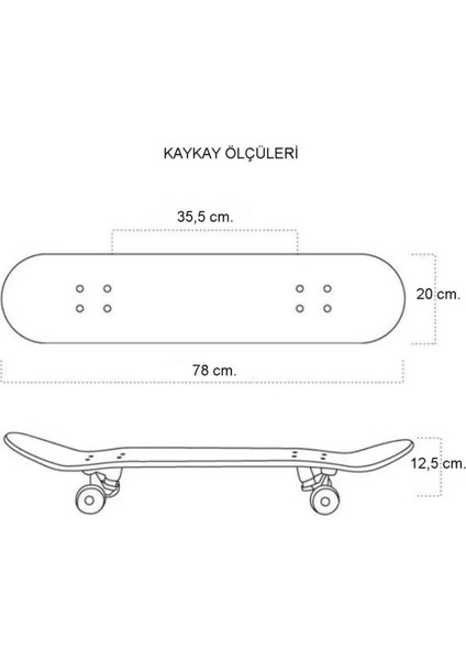 Luxury Nessiworld Canadian Maple Profesyonel Kaykay 1 Adet