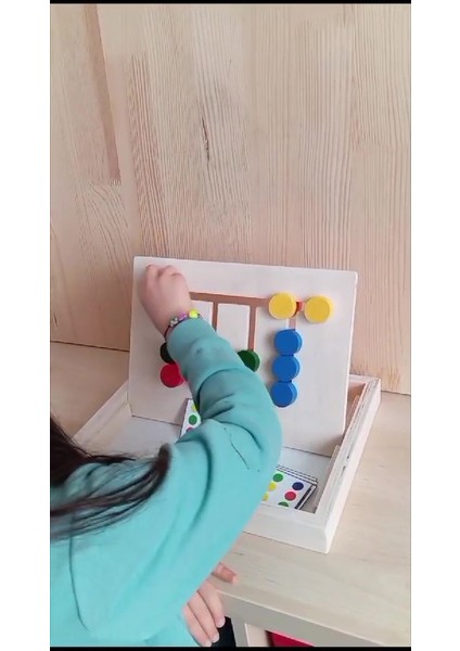 Luxury Montessori Ahşap 4 Renk Örüntü Oyunu 1 Adet fiyatları