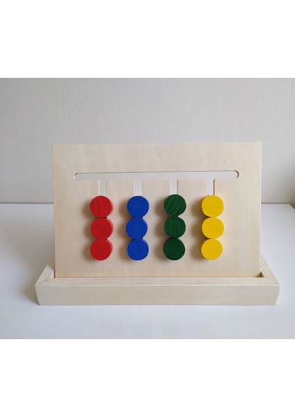 Luxury Montessori Ahşap 4 Renk Örüntü Oyunu 1 Adet fırsatları