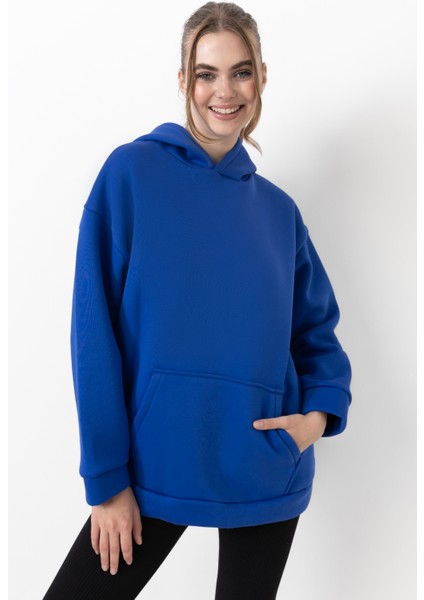 Regular Kanguru Cepli Kapşonlu Sweatshirt Takım
