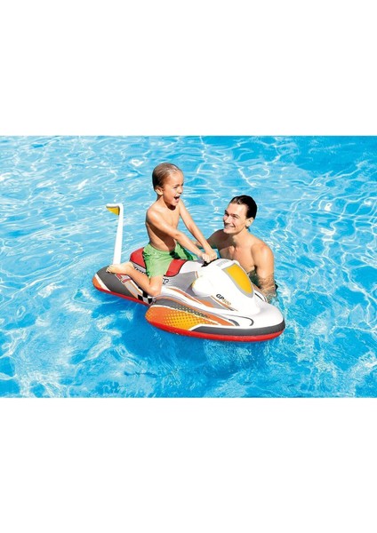 Luxury Tutmalı Jetski Binici - Çocuk Şişme Jet Ski - Deniz Binici Motor - Havuz Binici Jetski 117X77 Cm. 1 Adet modelleri