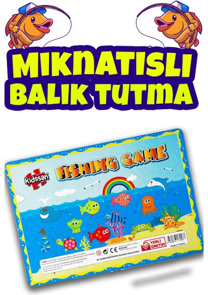 Luxury Mıknatıslı Balık Tutma Oyunu Eğitici Oyuncak 1 Adet