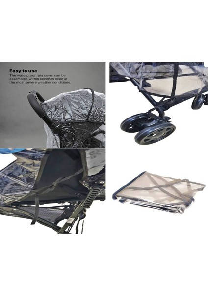 Luxury Bebek Arabası Yağmurluğu Çocuk Arabası Yağmurluk Bebek Arabası Rüzgarlık Bebek Arabası Waterproof 1 Adet fırsatları