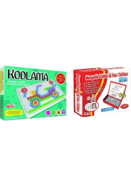 Luxury Kumtoys Kodlama ve Diytoy Manyetik Tablet Alfabe Seti 1 Adet