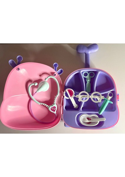 Luxury Pembe Çocuk Valizli Doktor Setim 1 Adet