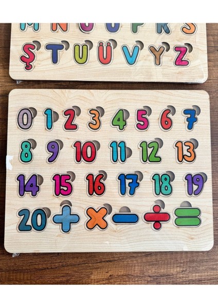 Luxury 2li Öğretici Alfabe ve Sayılar Puzzle Bultak-Öğreniyorum Seti-Ilkokul-Anaokulu Toplama-Çıkarma 1 Adet fiyatları