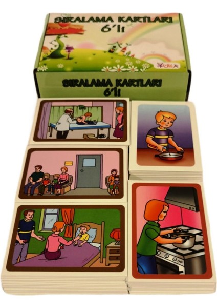 Luxury Sıralama Kartları 6’lı (3-6 Yaş) Kids 1 Adet